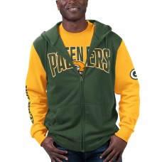 Футболка и толстовка на молнии Green Bay Packers G-III Sports by Carl Banks - Green/Gold
