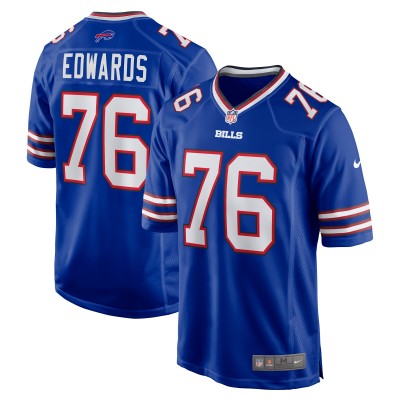 Игровая джерси David Edwards Buffalo Bills Nike Game - Royal