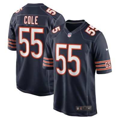 Игровая джерси Dylan Cole Chicago Bears Nike Game - Navy