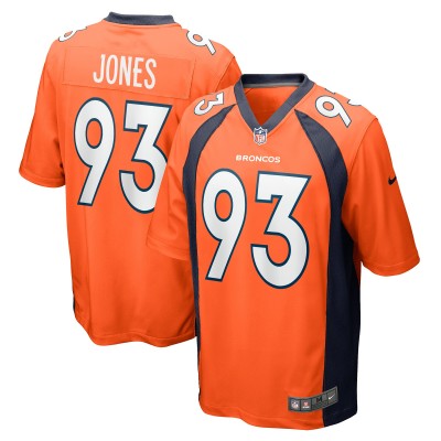 Игровая джерси Troy Jones Denver Broncos Nike Game - Orange