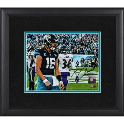Trevor Lawrence Jacksonville Jaguars Autographed Fanatics Authentic Framed 8 x 10 Scream Photograph