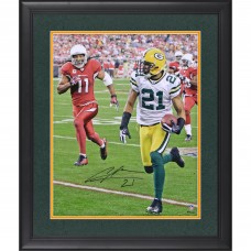 Charles Woodson Green Bay Packers Autographed Fanatics Authentic Framed 16 x 20 Interception Return Photograph