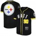 Рубашка с коротким рукавом T.J. Watt Pittsburgh Steelers Pro Standard Mesh - Black