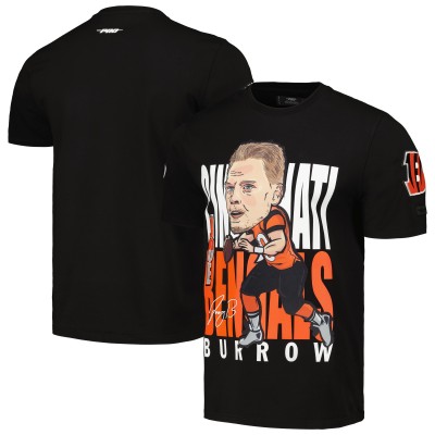 Футболка Joe Burrow Cincinnati Bengals Pro Standard Avatar Remix Player Graphic - Black