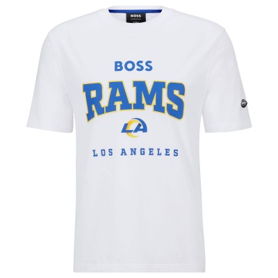 Футболка Los Angeles Rams BOSS X NFL Huddle - White