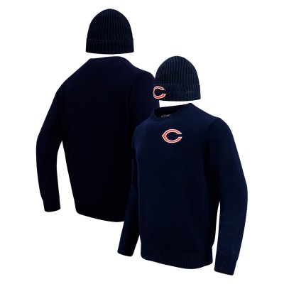 Свитер и шапка Chicago Bears Pro Standard Crewneck - Navy