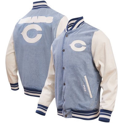 Куртка на кнопках Chicago Bears Pro Standard Varsity Blues - Denim