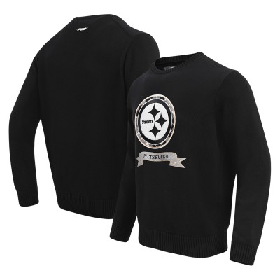 Pittsburgh Steelers Pro Standard Prep Knit Sweater - Black