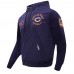 Толстовка на молнии Chicago Bears Pro Standard Hybrid Woven - Navy