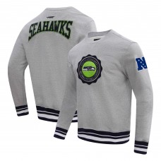 Свитер Seattle Seahawks Pro Standard Crest Emblem - Heather Gray