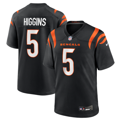 Джерси Cincinnati Bengals Tee Higgins Nike Black Game