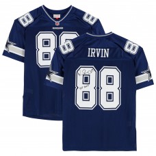 Игровая джерси Michael Irvin Dallas Cowboys Autographed Fanatics Authentic Blue 1996 Mitchell & Ness Authentic with HOF 2007 Inscription