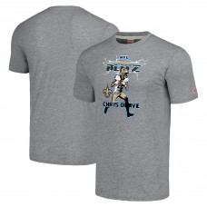 Футболка Chris Olave New Orleans Saints Homage NFL Blitz Player Tri-Blend - Heathered Gray