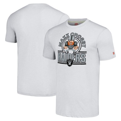 Футболка Maxx Crosby Las Vegas Raiders Homage Caricature Player Tri-Blend - Ash