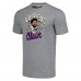 Футболка Chris Olave New Orleans Saints Homage Caricature Player Tri-Blend - Heathered Gray