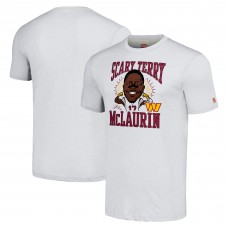 Футболка Terry McLaurin Washington Commanders Homage Caricature Player Tri-Blend - Heathered Ash