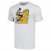 Pittsburgh Steelers Hines Ward Homage Heathered Ash Caricature Retired Player Tri-Blend T-Shirt