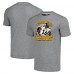 Pittsburgh Steelers Jerome Bettis Homage Heathered Gray Caricature Retired Player Tri-Blend T-Shirt Pittsburgh Steelers Jerome Bettis Homage Heathered Gray Caricature Retired Player Tri-Blend T-Shirt