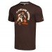 Футболка Joe Thomas Cleveland Browns Homage Retired Player Caricature Tri-Blend - Brown