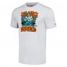 Футболка Zach Thomas Miami Dolphins Homage Caricature Retired Player Tri-Blend - Heathered Ash