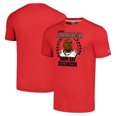 Футболка Ronde Barber Tampa Bay Buccaneers Homage Retired Player Caricature Tri-Blend - Red