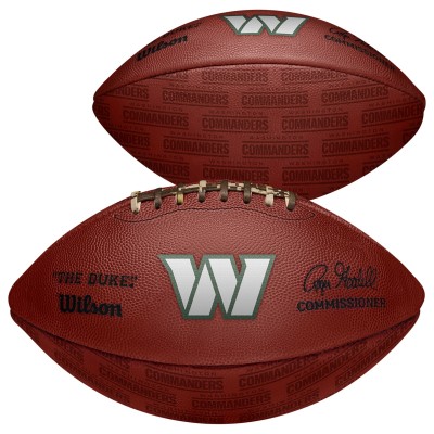 Мяч американского футбола NFL Washington Commanders Unsigned Wilson Showcase Duke Pro