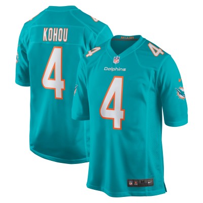 Игровая джерси Kader Kohou Miami Dolphins Nike Game Player - Aqua