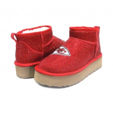 Ботинки Kansas City Chiefs Cuce Women's Crystal Platform - Red