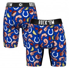 Трусы Indianapolis Colts Rock Em Socks Shrimp Cocktail - Royal Трусы Indianapolis Colts Rock Em Socks Shrimp Cocktail - Royal
