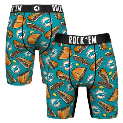 Носки Трусы Miami Dolphins Rock Em Cuban Sandwich - Aqua