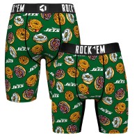 New York Jets Rock Em Socks Green NY Style Bagel Boxer Briefs