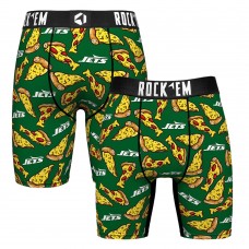 New York Jets Rock Em Socks Green NY Style Pizza Boxer Briefs New York Jets Rock Em Socks Green NY Style Pizza Boxer Briefs