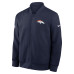 Куртка Denver Broncos Nike Navy Sideline Powerful Blocking Full-Zip Dri-FIT Bomber