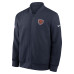 Куртка Chicago Bears Nike Navy Sideline Powerful Blocking Full-Zip Dri-FIT Bomber