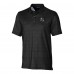 Pittsburgh Steelers Cutter & Buck Black Helmet Micro Floral Print Stretch Polo