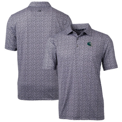 Поло Philadelphia Eagles Cutter & Buck Pike Magnolia Print Stretch - Black