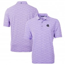 Поло Minnesota Vikings Cutter & Buck Helmet Virtue Eco Pique Botanical Print Recycled - Purple