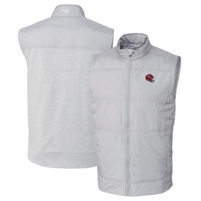 Жилетка Kansas City Chiefs Cutter & Buck Helmet Stealth Hybrid Quilted Windbreaker - Silver