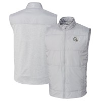 Жилетка Los Angeles Chargers Cutter & Buck Helmet Stealth Hybrid Quilted Windbreaker - Silver