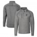 Pittsburgh Steelers Cutter & Buck Silver Helmet Mainsail Sweater-Knit Half-Zip Pullover Jacket