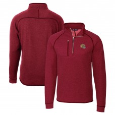 Кофта на короткой молнии San Francisco 49ers Cutter & Buck Helmet Mainsail Sweater-Knit - Red
