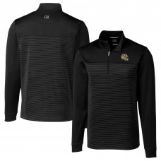 Кофта на короткой молнии San Francisco 49ers Cutter & Buck Traverse Stripe Stretch - Black