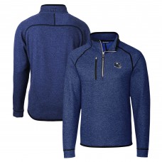 Кофта на короткой молнии New York Giants Cutter & Buck Helmet Mainsail Sweater-Knit - Blue