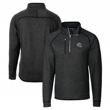 Кофта на короткой молнии Detroit Lions Cutter & Buck Helmet Mainsail Sweater-Knit - Charcoal