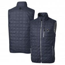 Denver Broncos Cutter & Buck Charcoal Helmet Rainier PrimaLoft Eco Insulated Full-Zip Puffer Vest Denver Broncos Cutter & Buck Charcoal Helmet Rainier PrimaLoft Eco Insulated Full-Zip Puffer Vest