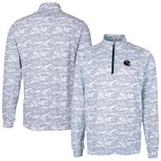 Пуловер Chicago Bears Cutter & Buck Charcoal Helmet Traverse Camo Print Stretch Top
