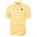 Pittsburgh Steelers Cutter & Buck Gold Helmet Virtue Eco Pique Stripe Recycled Polo