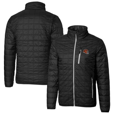 Куртка на молнии Cincinnati Bengals Cutter & Buck Helmet Rainier PrimaLoft Eco Insulated - Black