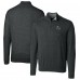 Pittsburgh Steelers Cutter & Buck Charcoal Helmet Lakemont Tri-Blend Quarter-Zip Pullover Sweater