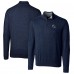 Seattle Seahawks Cutter & Buck Helmet Lakemont Tri-Blend Quarter-Zip Pullover Sweater - Navy